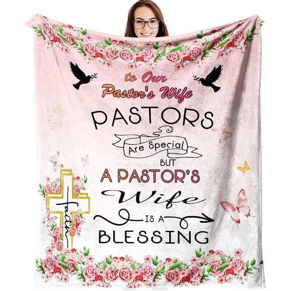 Pastor's Wife Appreciation Gifts - Pastor Appreciation Day Gifts, Thank You Gifts for Pastor's Wife Unique Christian Gifts for Women, for Pastor's Wife Blanket 50 * 60 in