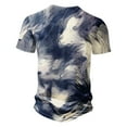 thumbnail image 5 of Nmnitkp Mens T-shirts Fashionable and Cool Men's Muscle T-Shirt Pleated Raglan Sleeve Bodybuilding Gym Tee Short Sleeve Fashion Workout Shirts Hipster Shirt （Plus Size）, 5 of 5