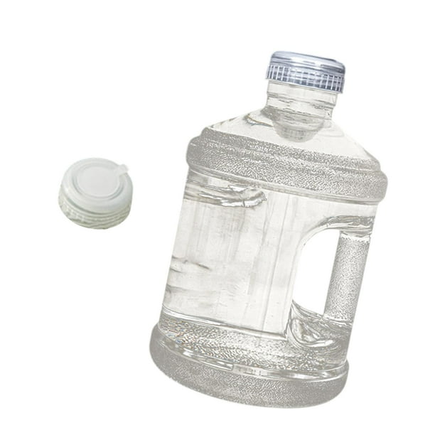 Botella de dispensador de agua transparente de barril de contenedor de agua con tapa y mango para emergencia doméstica al aire libre 3L