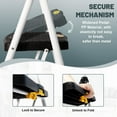thumbnail image 3 of 3 Step Ladder, Folding Step Stool for Adults with Handle, Lightweight, Perfect for Kitchen& Household, 500lbs Capacity Sturdy Steel Ladder White, 3 of 6