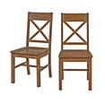 thumbnail image 5 of Walker Edison Traditional Wood Dining Chair, Set of 2, Antique Brown, 5 of 11