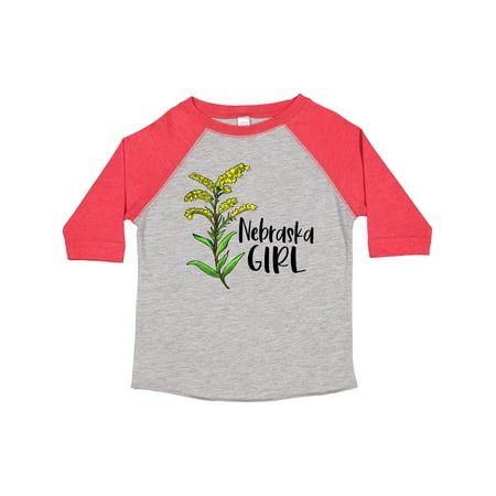 

Inktastic Nebraska Girl Goldenrod Flower Gift Toddler Toddler Girl T-Shirt