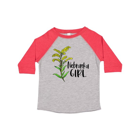 Inktastic Nebraska Girl Goldenrod Flower Girls Toddler T-Shirt