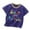Blue, variant on Baby Boys Shirts & Tops Summer Cotton Cartoon Print Crew Neck Short Sleeve Loose Casual Tee Shirts Activewear,Green,2-3 Months