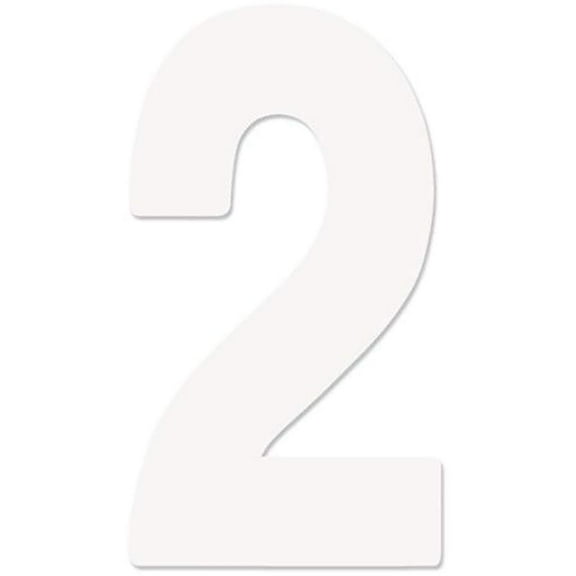 Factory Effex 02-4482 White 8" Standard Number Graphic