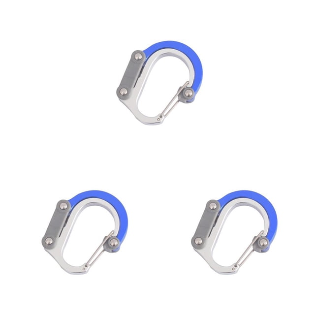 Eigraketly mosquetón al aire libre aleación de aluminio plegable gancho de 360 grados portátil escalada en roca camping colgando correas Type1 NO1 Eigraketly CBP268877