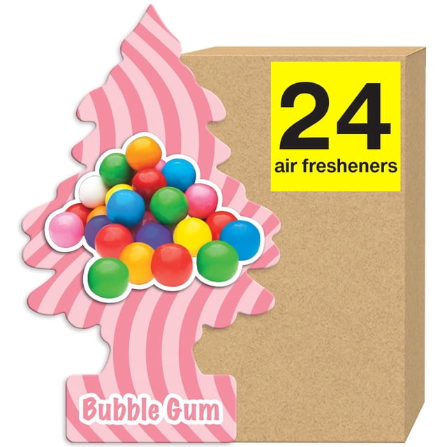 Ambientador para Auto LITTLE TREES Chicle 24 Paquetes
