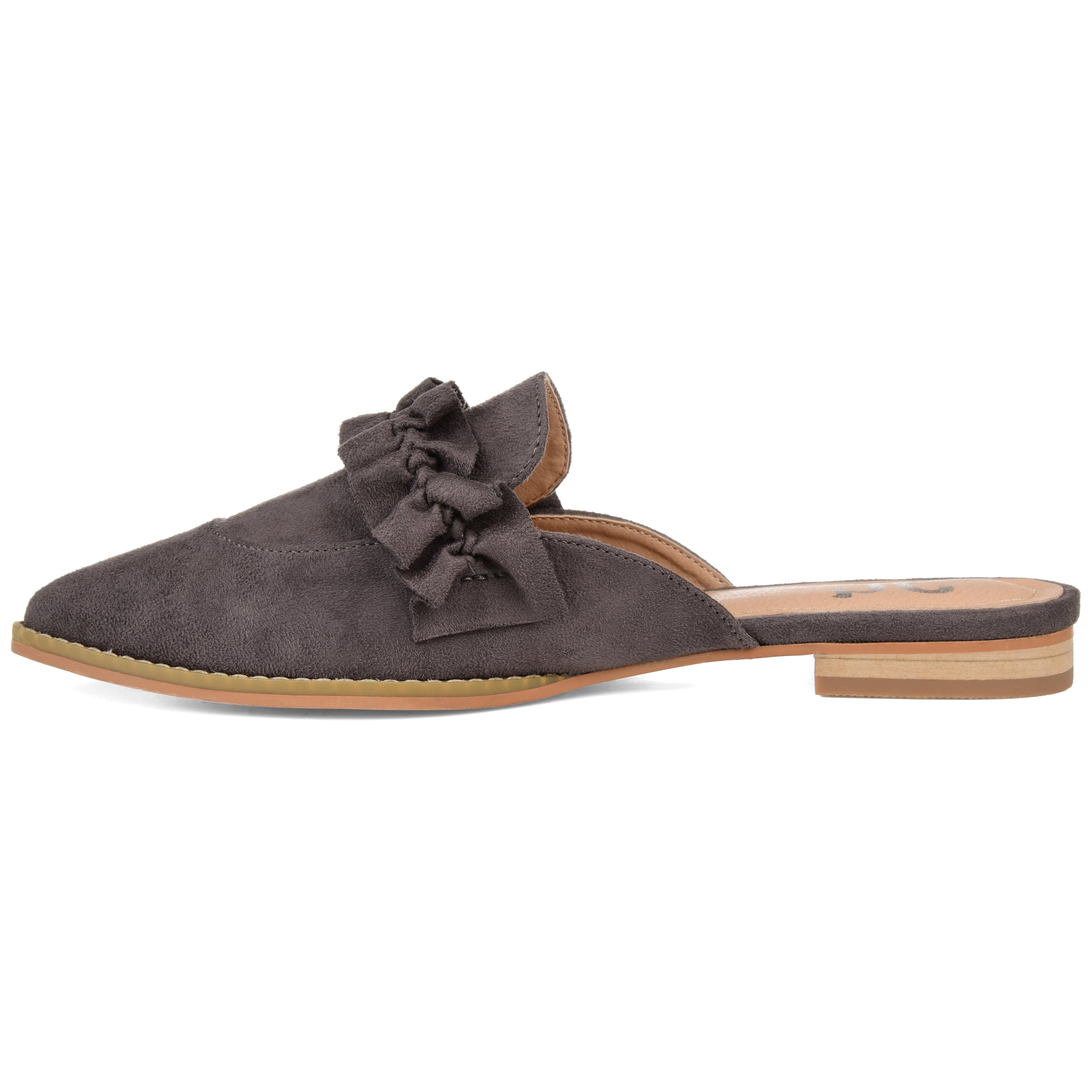 Journee Womens Kessie Slip On Pointed Toe Mules Flats