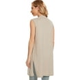 thumbnail image 4 of Cizayoi Women Lightweight Long Sleeveless Cardigans Vest with Pockets, 4 of 8