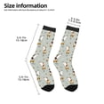 thumbnail image 2 of Uemuo Dog Riding Skateboard Printed Kids Boys Socks Seamless Crew Socks Crazy Funny Athletic Sport Socks for Children, 2 of 6