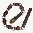 thumbnail image 6 of ibiyuan Elastic Belts For Women Women Concho Wide Western Disc Belt for Jeans Dress, Cowgirl Cowboy Boho Belt for Ladies, 6 of 8