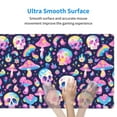 thumbnail image 4 of Cauagu mushroom colorful Skull star for Large Mouse Pad,XXL Extended Gaming Mouse Mat Long Extended Desk Mat Big Desk Pad Mat(16 x 29.5in) for Work/Game/Office/Home, 4 of 8