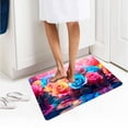 thumbnail image 6 of Wdhugt Kitchen Mat Cushioned Anti-Fatigue Floor Mat 15x23 Inches Colorful Bohemian Memory Flower Bath Rugs Non Slip Washable Waterproof Kitchen Mats Floor Comfort Mats for Sink Home Laundry Room, 6 of 6
