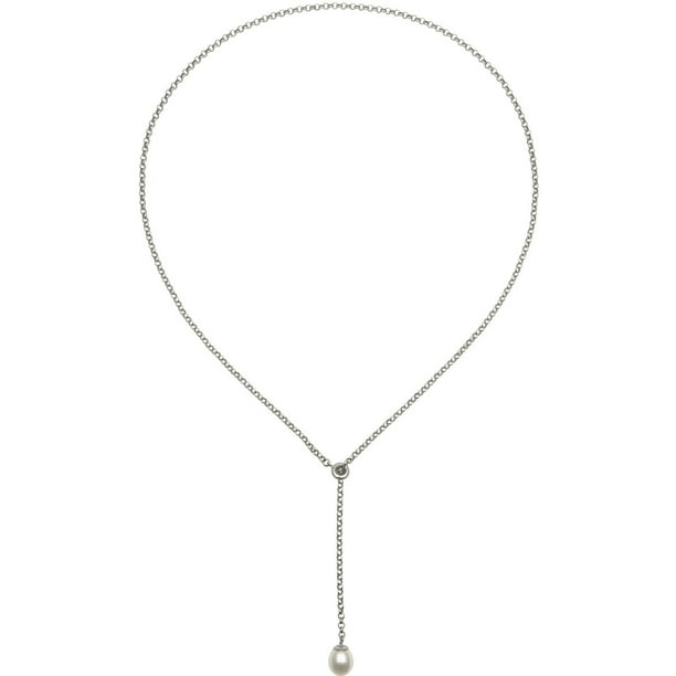 Pearlzzz - Drop-Shaped Cultured Freshwater Pearl Lariat Y-Shaped ...