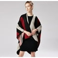 thumbnail image 5 of PIKADINGNIS Women Shawel Wraps Office Beach Poncho Opean Front Sweaters Coat Long Scarf Blanket, 5 of 5
