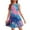 H09.Blue, variant on Hawaiian Girls' Dresses 2025 Summer Sleeveless Sun Dress Vacation Crewneck Palm Tree Graphic Midi Dress Cute Plain Dress,Blue 7-8 Years