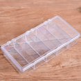 thumbnail image 3 of 5 Compartments Clear Rectangle Storage Box Case Hinged Lid Medicine Organizer, 3 of 6