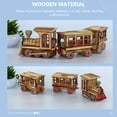 thumbnail image 2 of BRIGHTFUFU retro train decoration Wood Color 1 Set for Home Decoration Festive Atmosphere, 2 of 8