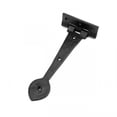 thumbnail image 7 of Renovators Supply Black Door Gate Strap Hinges 10" L Wrought Iron Classic Heart Tip Design Powder Coated Kitchen Cabinet Door Gate Strap Hinges Including Mounting Screws, 7 of 7