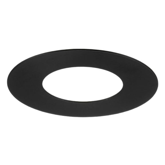 Uxcell 1-Pack Goof Rings for 1" Recessed Lights, 1.4" ID 2.6" OD Durable Steel Trim Ring Flush Mount Black