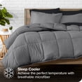 thumbnail image 3 of Bare Home 5-Piece Bed-in-a-Bag - Twin, Gray with Black Sheet Set, 3 of 8