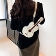 thumbnail image 7 of Jiibva Women Violin Shape Crossbody Bag PU Leather Shoulder Bag Casual Messenger Bag Fashion Handbag, 7 of 7