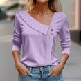 thumbnail image 2 of cfhntfmh Womens Long Sleeve Shirts Fall Trendy Hollow out Tops Casual Tunic Tops Office Blouses Spring Outfits, 2 of 5