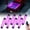 Pink, variant on Xprite Focal Series Truck Bed Interior Exterior LED Light 8 Pod Set w/ Switch
