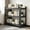 28"W x 14"D x 32"H, variant on 3 Tier Bookshelf Metal Book Shelf Adjustable Printer Stand, 28"W x 14"D x32"H Open Storage Shelves, Heavy Duty Storage Rack Utility Shelving Unit for Office Home, Easy Assembly, Black