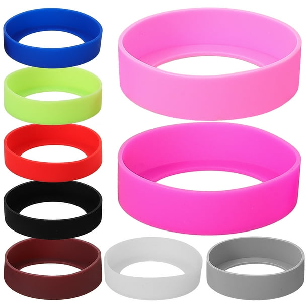 9 piezas de tazas protectores de taza de silicona de agua de agua soporte para botellas de agua tazanes resistentes al calor