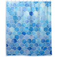thumbnail image 6 of FREEAMG Colorful Scales Shower Curtain Waterproof Washable Shower Bath Curtain 60x72 Inch Bathroom Decoration Fabric Shower Curtains with 12 Hooks, 6 of 6