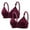 Red, variant on cfhntfmh 2pc Everyday Bras for Women Wirefree Soft V Neck Liftup T-Shirts Bralettes Breathable Front Trim Adjustable Strap Bras