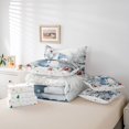 thumbnail image 6 of Homewish Kawaii Xmas Snowman Snowflake Twin Bedding Sets 7-Piece for Kids Children Teens,Red Sparrows Bedding Comforter Set Microfiber,Merry Christmas Breathable Sheet Sets,Lightweight Room Decor, 6 of 8