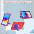 thumbnail image 6 of SUPNICE Case for iPad 10th Generation 2022 10.9 Inch,iPad 10th Generation Case with Pencil Holder & Kickstand,Shockproof Anti-Slip Protective Case for iPad 10th Generation 10.9",Red adn Blue, 6 of 7