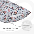thumbnail image 3 of Pofeuu I Love USA Print Polyester Microfiber Plush Pillowcases, Super Soft and Cozy Pillow Case Covers with Envelop Closure（Pillow core not included）-16"x24", 3 of 6