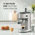 thumbnail image 4 of Calphalon Machine à Expresso Compacte pour la Maison avec Mousseur à Lait en Acier Inoxydable, 4 of 5