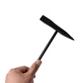 thumbnail image 2 of Martillo de soldadura de acero con alto contenido de carbono de 500 g para desoxidar escoria, mango de resorte, martillo de soldador, gancho antipérdida(negro), 2 of 3