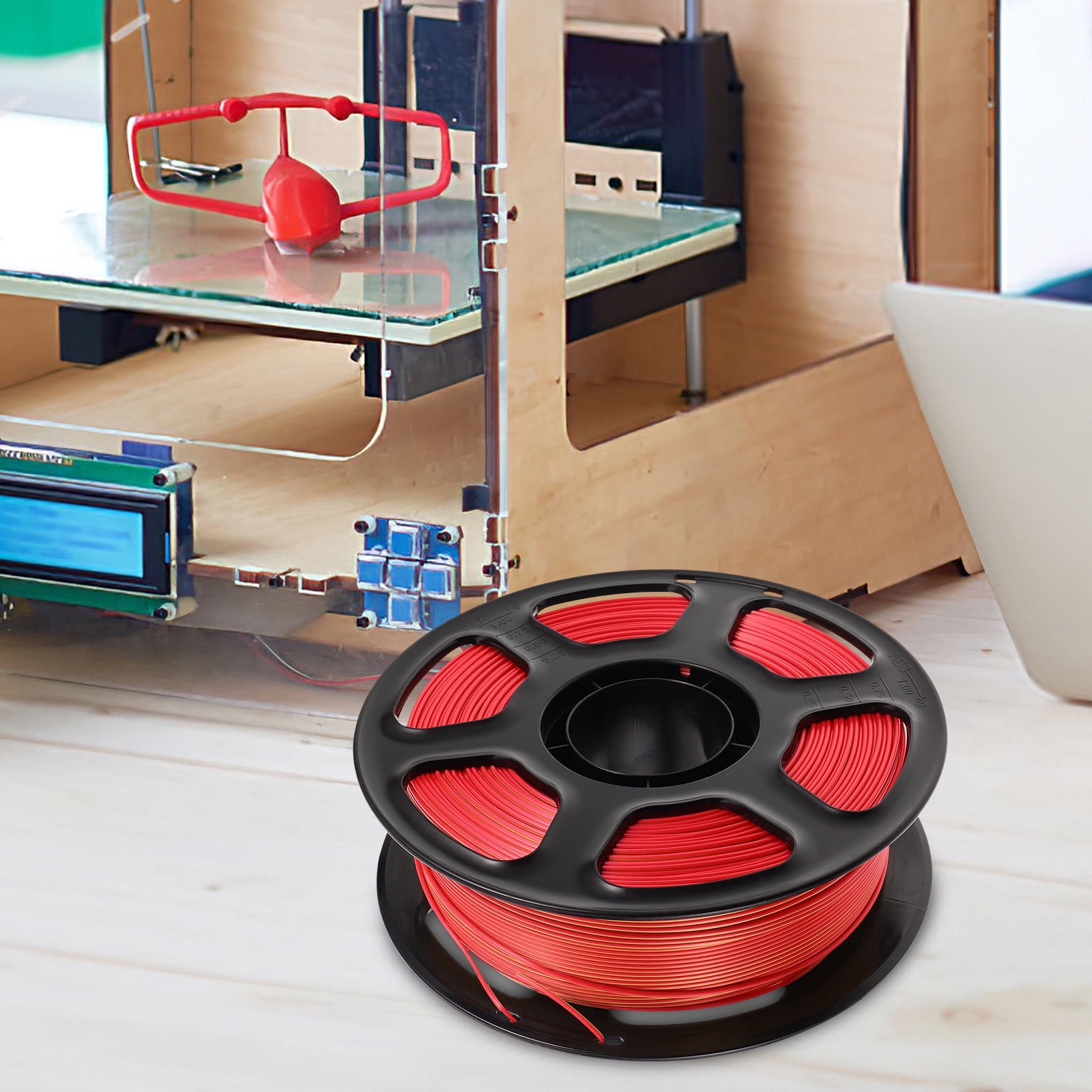 Masteelf Dual Color Filament Pla Filament for 3D Printing High Precision 3D Printing Filament Shiny 3D Printing Filament for Most 3D Printers 1.75mm