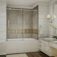 thumbnail image 2 of Aston  Moselle 60-in x 60-in Completely Frameless Sliding Alcove Tub Door in Chrome, 2 of 4