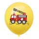 thumbnail image 1 of Decoración de fiesta de cumpleaños con temática de fuego, camión de bomberos, globo de látex, diseño de escena de cumpleaños para niños, decoración con globos, 1 of 6
