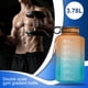 thumbnail image 5 of Greeniant Botella de agua motivacional de 3,78 l con marcador de tiempo, jarras de galón de plástico con pajita, contenedor de almacenamiento para Ropa Deportiva, Zapatos naranja verde Greeniant  OD019764-01B, 5 of 6