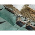 thumbnail image 4 of Ambesonne Venice Quilted Bedspread Set 3 Pcs, Grand Canal in Aerial View, Queen Size, Turquoise Bluegrey Beige, 4 of 5