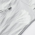 thumbnail image 7 of Dianli Dianli Men’s Hooded UV Shirt Solid Quick Dry Long Sleeve Casual Ice Silk Cooling Sun Hoodie Men Upf 50+ UV Protection Gray L, 7 of 7