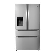 Kenmore French Door Refrigerator 25.6 cu ft with Flex Drawer, Dual Evaporator Cooling, Ice & Water Dispenser, Stainless Steel