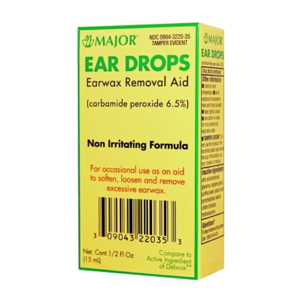 Ear Drops Earwax Removal Aid 0.5 fl oz By Major