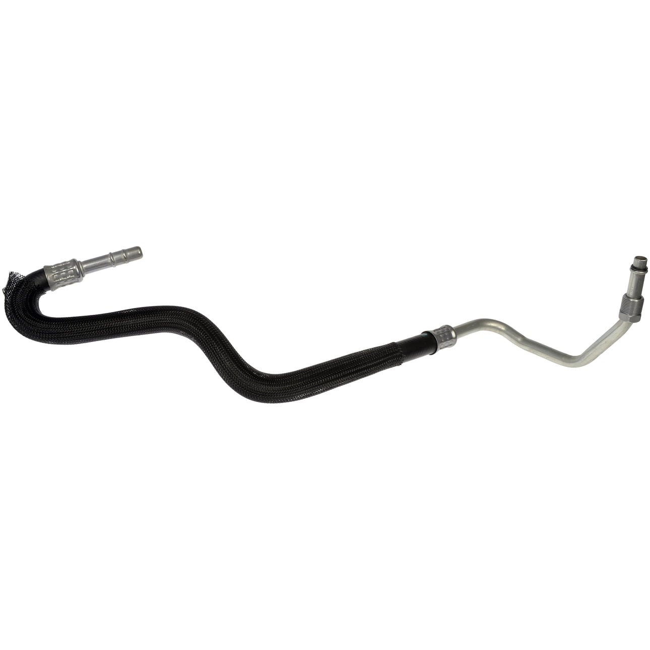 Dorman 624-931 Automatic Transmission Oil Cooler Hose Assembly for Specific Ford / Lincoln Models, Black; Silver