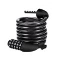 thumbnail image 1 of Bike Lock, Bike Lock Long 120cm x 12mm, Cable Lock for Bike Scooter Motorcycles Bike Gate with 5 Digit Smart Code and Stroller Bike, Bike Lock Anti-Theft (Black), 1 of 5