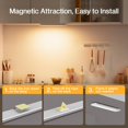 thumbnail image 3 of Kidsjoy LED Motion Sensor Cabinet Light, 2Pack 7.9" Under Counter Closet Lighting, Wireless Magnetic USB Rechargeable Kitchen Night Lights For Wardrobe Closets Cabinet Cupboard Stairs Corridor Shelf, 3 of 8