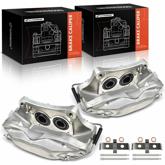 A-Premium Brake Caliper Assembly Without Bracket Compatible with Ford Mustang 2007-2014 Front Driver and Passenger Side 2-PC Set