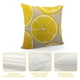 thumbnail image 4 of SHANXI Pillow Cover Lemon Fruit Yellow Summer Double-Sided Design  Home Decor for Sofa Livingroom Couch Bed Decorative Throw Pillow Case Gift 24x24in, 4 of 5